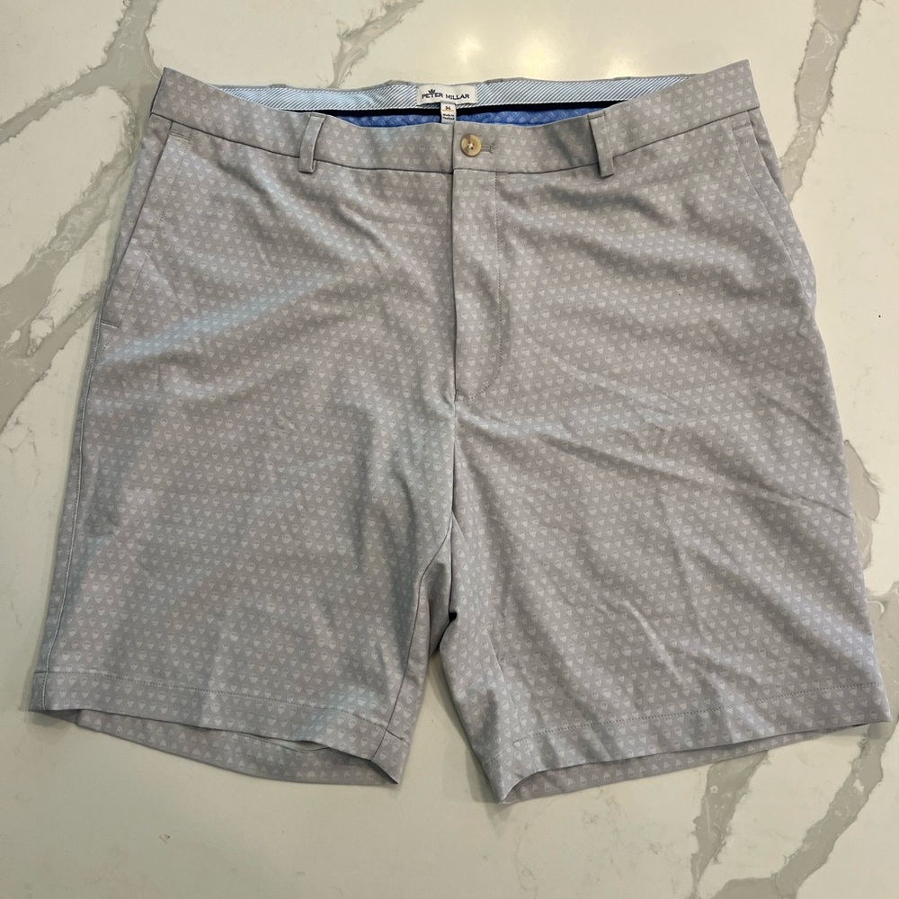 Peter Millar Skull Shorts Grey Sz 36